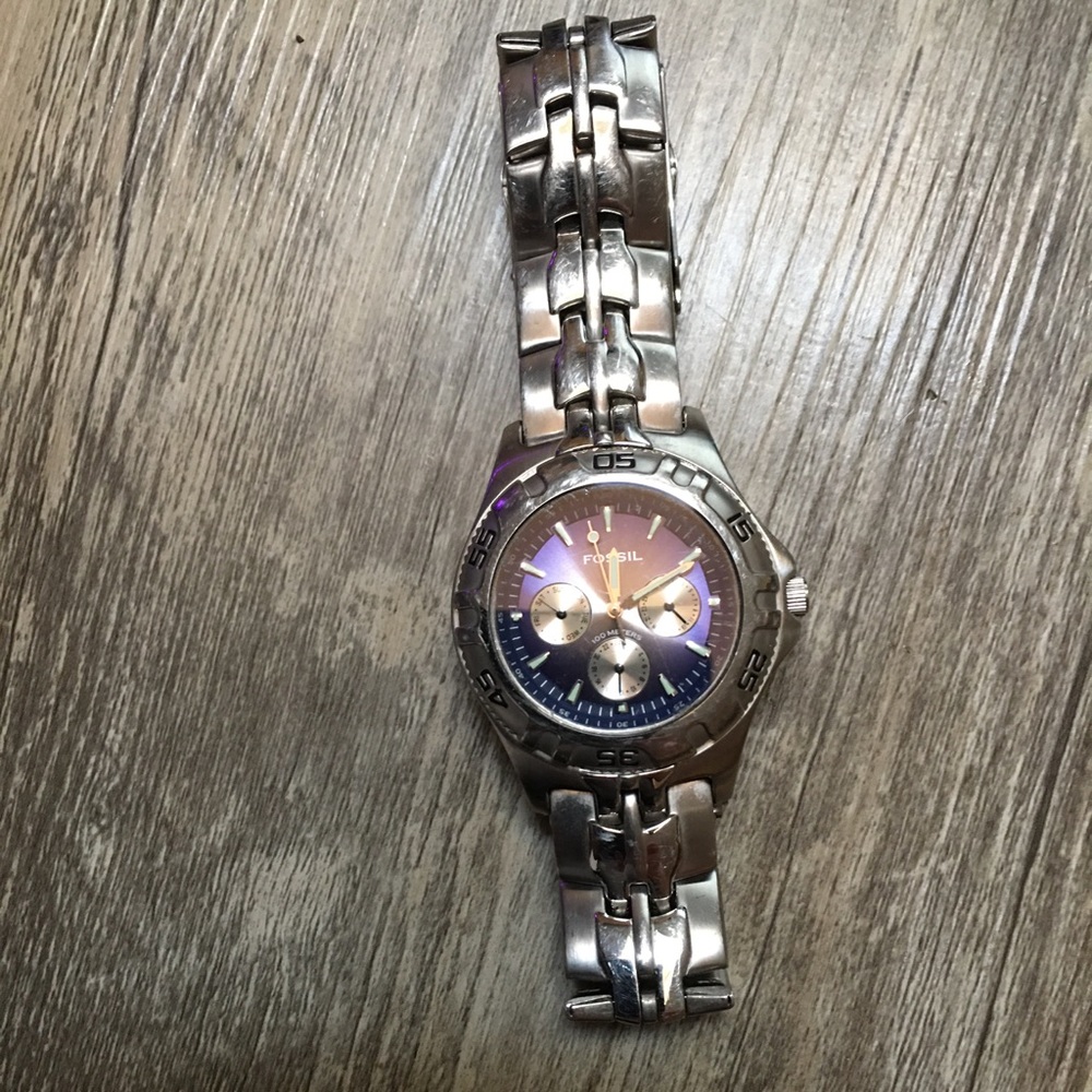 Fossil Blue Chronograph Mens Watch